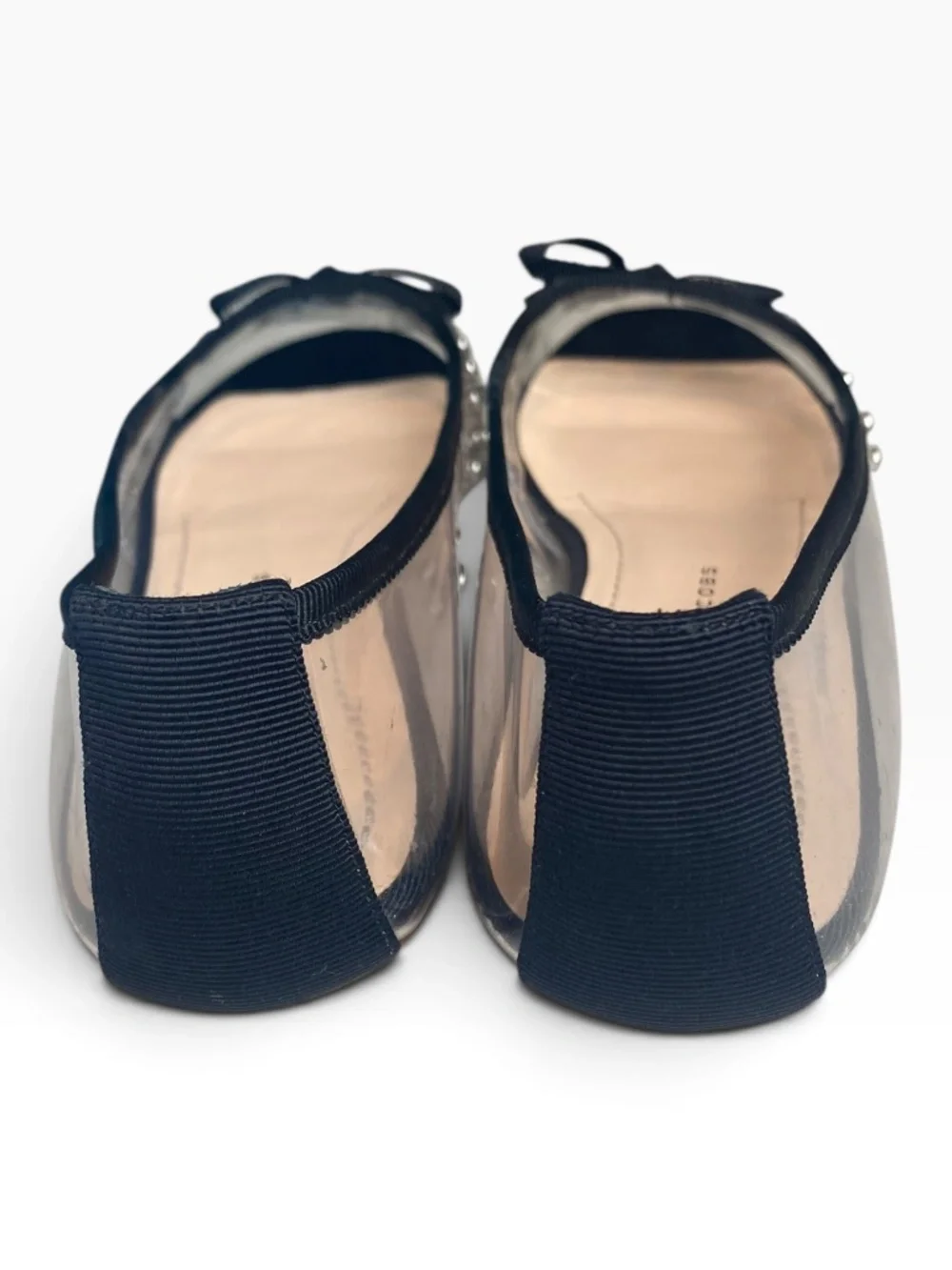 Marc by Marc Jacobs Clear Rhinestone Studded Ballet Flats EU 37